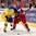 TORONTO, CANADA - JANUARY 4:  Swedenâ€™s Adrian Kempe #29 battles for position with Russiaâ€™s Alexander Sharov #23 during semifinal round action at the 2015 IIHF World Junior Championship. (Photo by Richard Wolowicz/HHOF-IIHF Images)